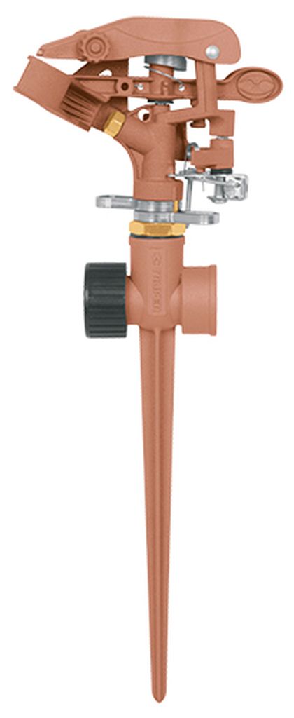 Aspersor metálico dos vías, estaca de 11', Truper ASP-11X, 10321