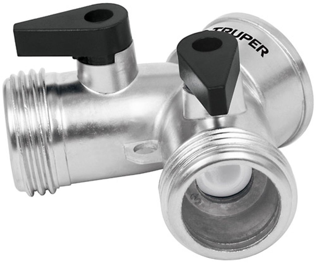 Conector 'Y' 3/4' metálico para manguera, Truper AD-2, 10372