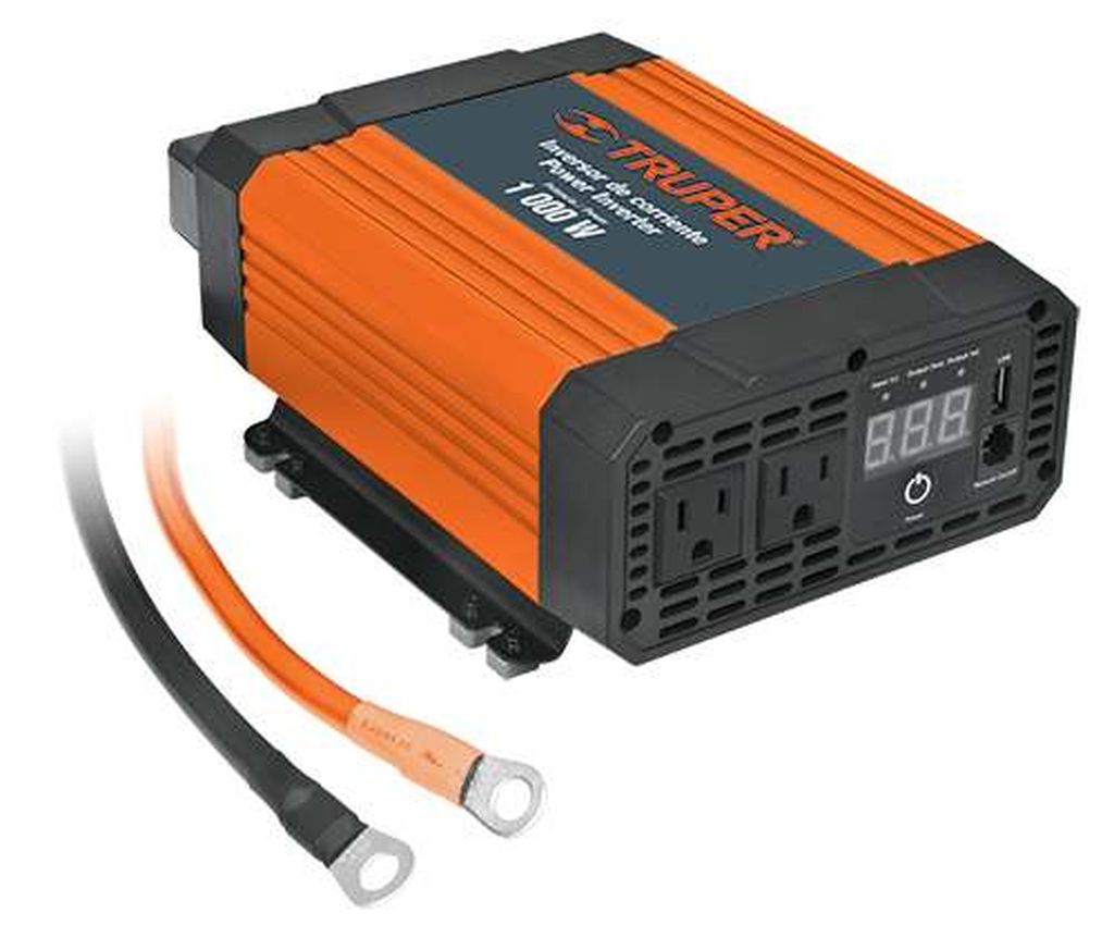 Inversor de corriente de 1200 W, Truper INCO-1000, 10491