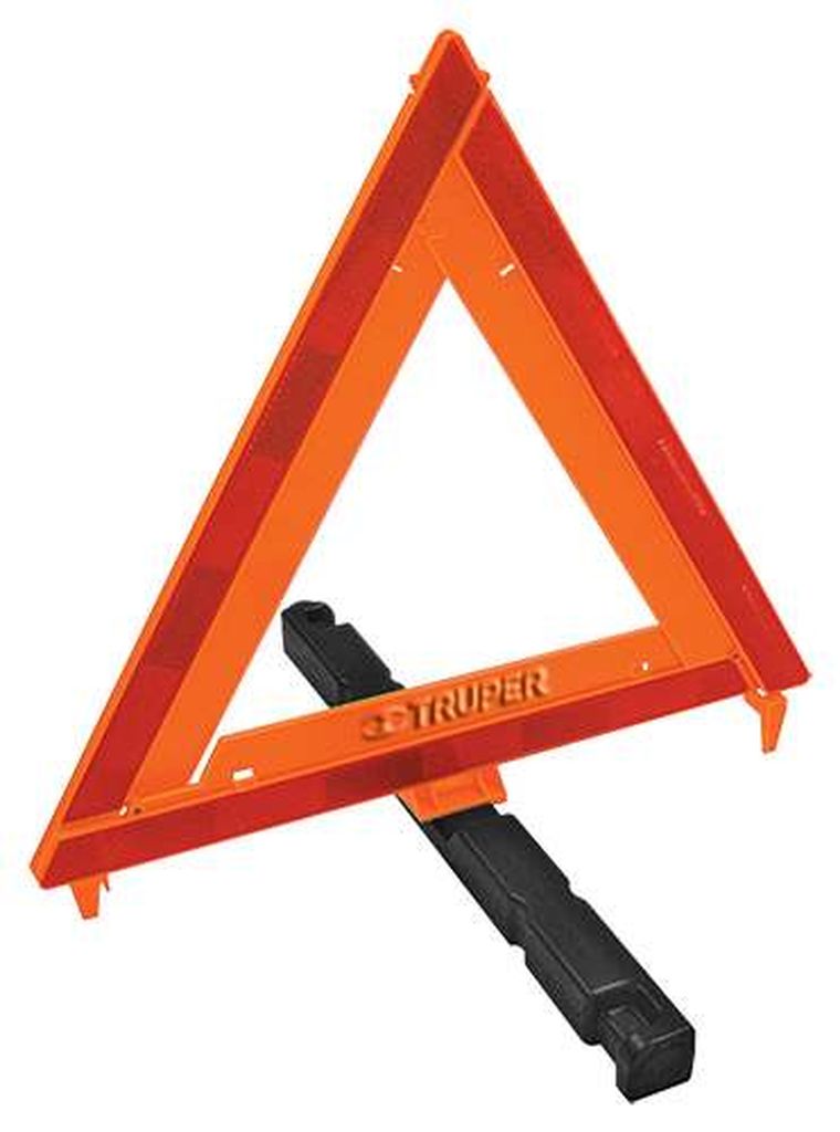 Triángulo de seguridad de 44 cm de alto con estuche plástico TRISE-435, 10942