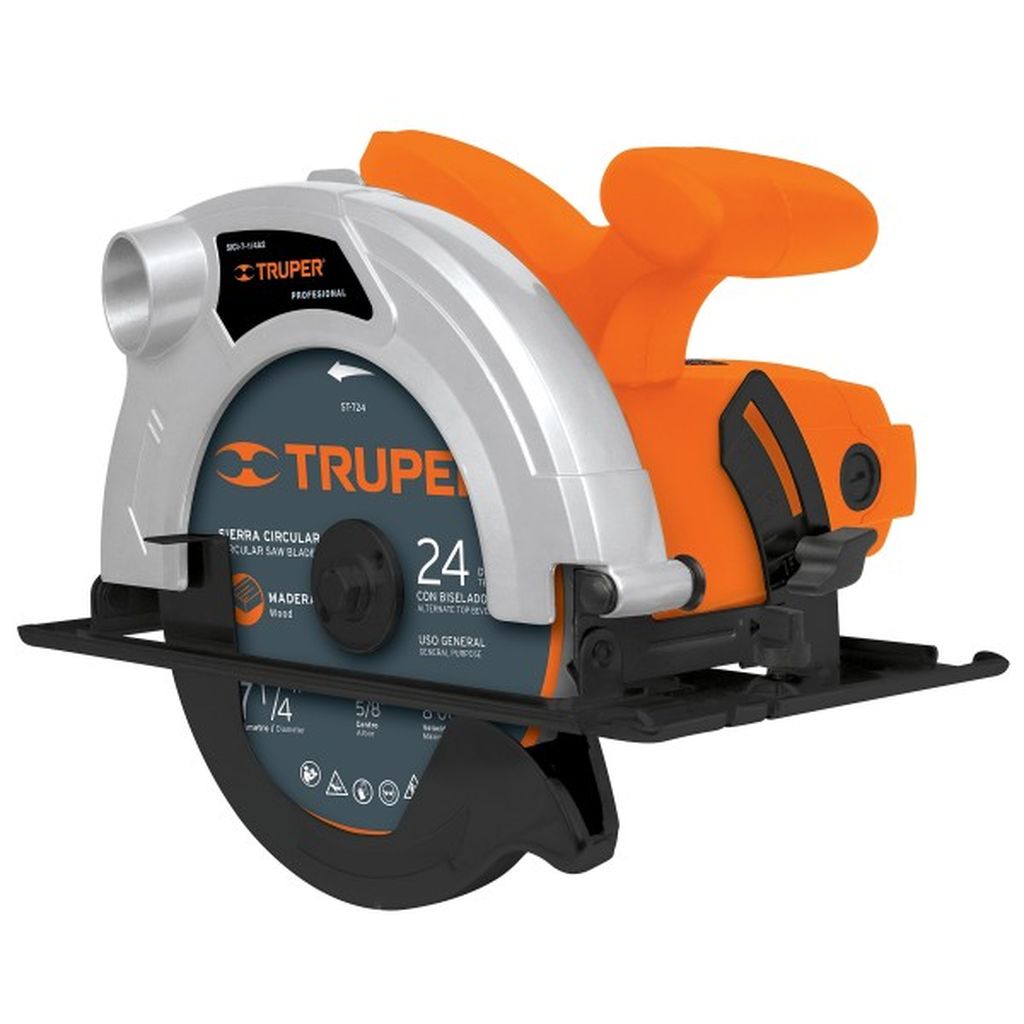 Sierra circular 7-1/4' 1500 W, profesional, Truper SICI-7-1/4A3, 11004