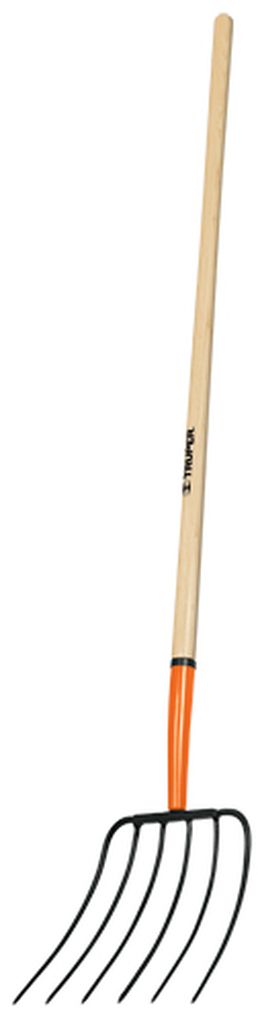 [11009] Bieldo para paja, 6 dientes, mango 48', Truper BPJ-6, 11009