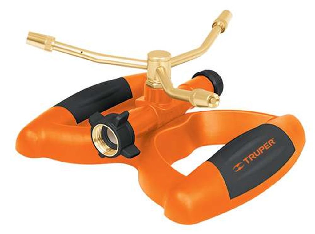 Aspersor metálico de 3 brazos con base plástica, Truper ASP-B3, 11298