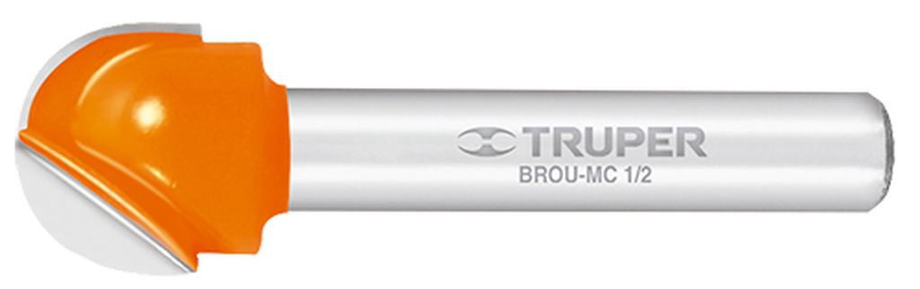 Broca para router, media caña, 1/2', Truper BROU-MC1/2, 11462
