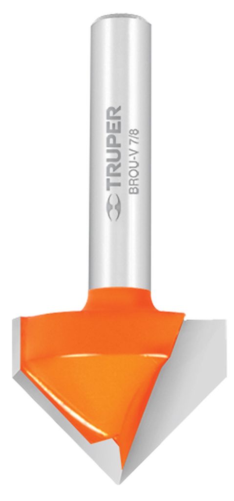Broca para router, corte en 'V', 7/8', Truper BROU-V7/8, 11467