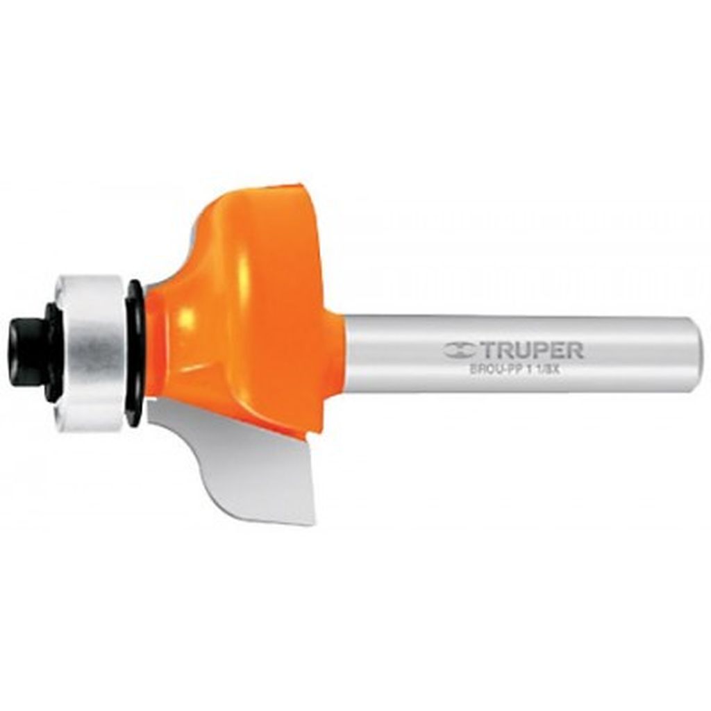 Broca para router, pecho paloma, 1-3/8' con balero, Truper BROU-PP1-3/8X, 11480