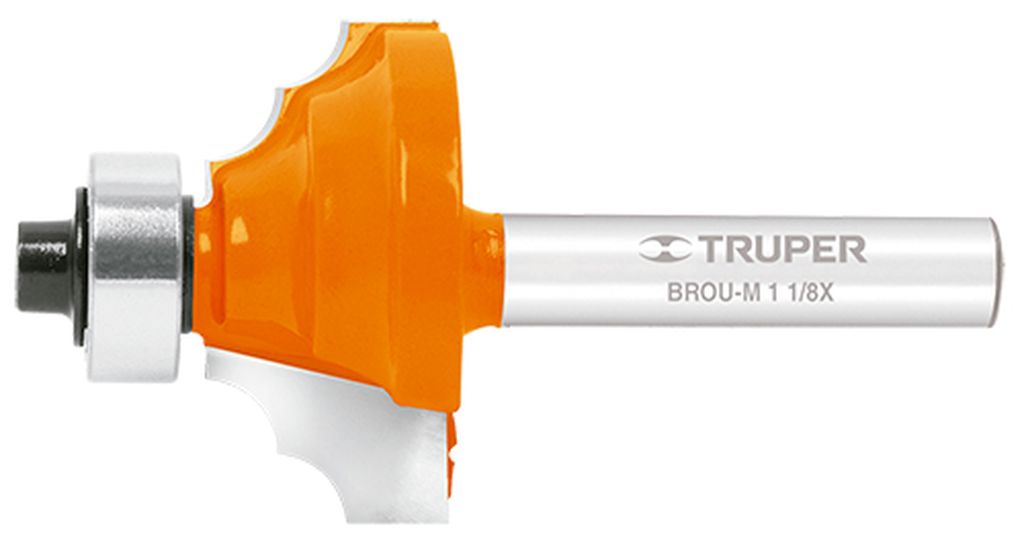 Broca para router, moldura clásica, 1-1/8' con balero BROU-M1-1/8X, 11486