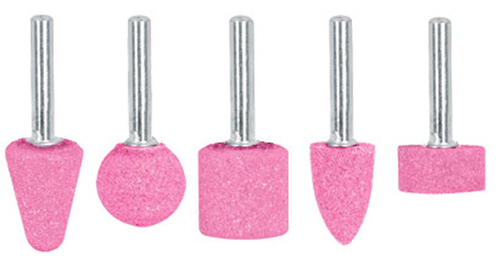 Juego de 5 piedras montadas zanco 1/4', uso general, Truper JPM-5, 11680