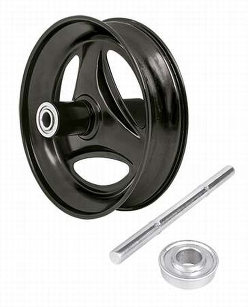 Juego de rin, eje y baleros para carretillas Truper y Pretul R, 11868