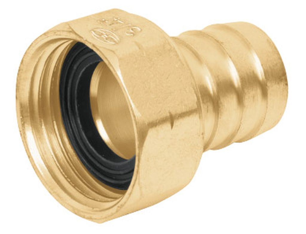Conector 5/8' hembra de latón sólido para manguera, Truper CF-5/8B, 12288