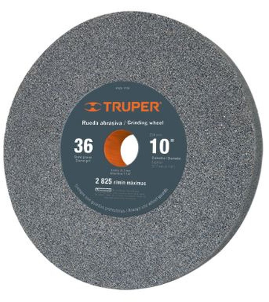 Piedra para esmeril 10 X 1-1/4', óxido de aluminio, grano 36 PIES-1036, 12401