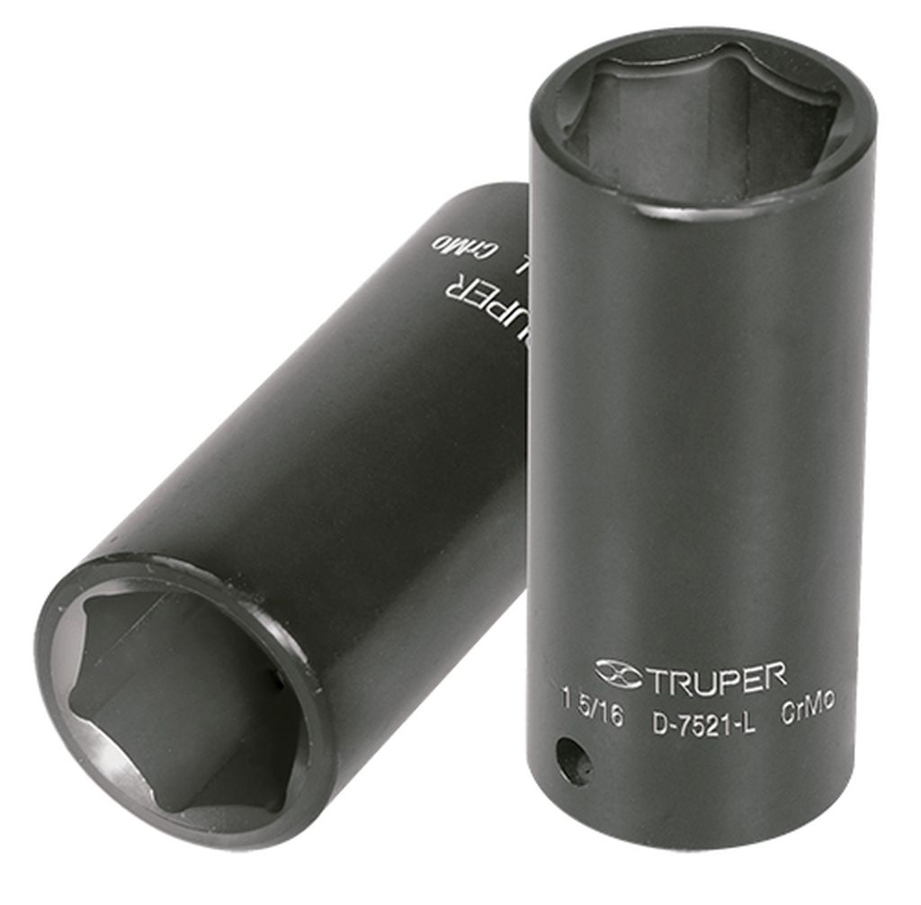 Dado largo de impacto de 1-5/16', 6 puntas, cuadro 3/4' D-7521-L, 12439