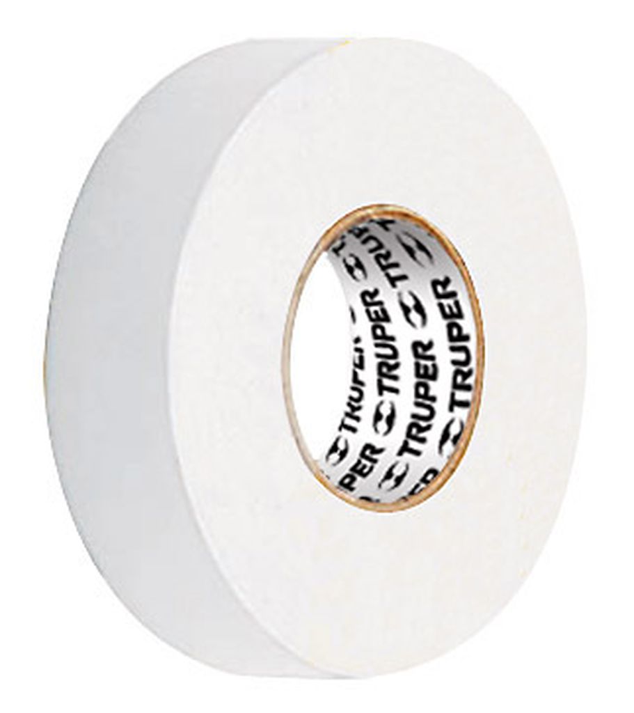 [12506] Cinta de aislar de 18 m x 19 mm, blanca, Truper M-33B, 12506
