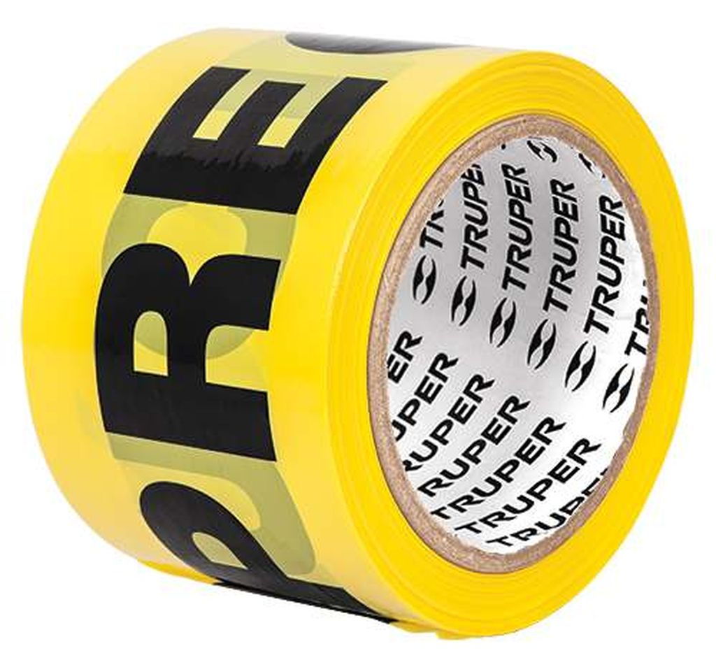 Rollo de 100 m de cinta delimitadora 'Precaución', Truper CIDE-101, 12578