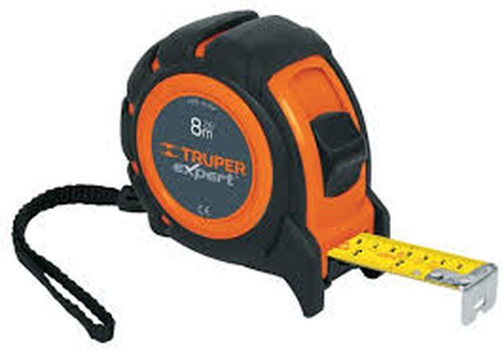 Flexómetro industrial contra impactos 8 m cinta 25 mm FIN-8M, 12696