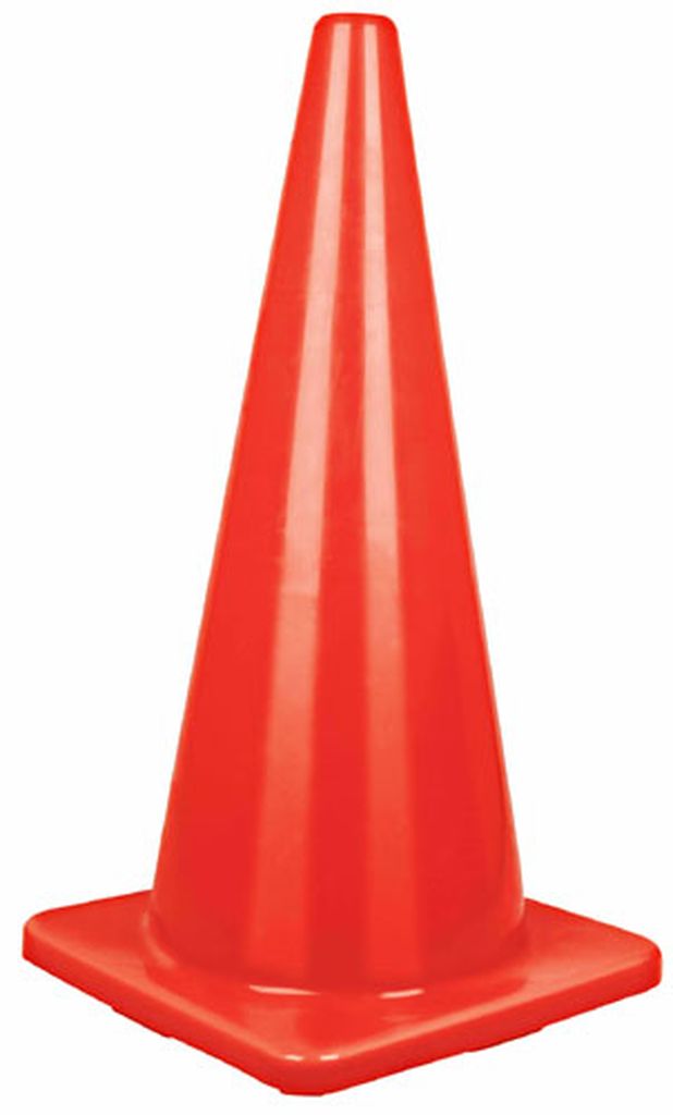 Cono de precaución de 70 cm de PVC, Truper CONO-70, 13122