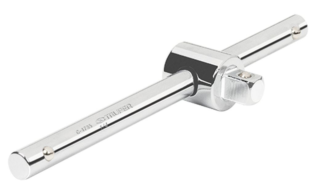 Barra corrediza para dados cuadro 1/4', Truper C-4785, 13217
