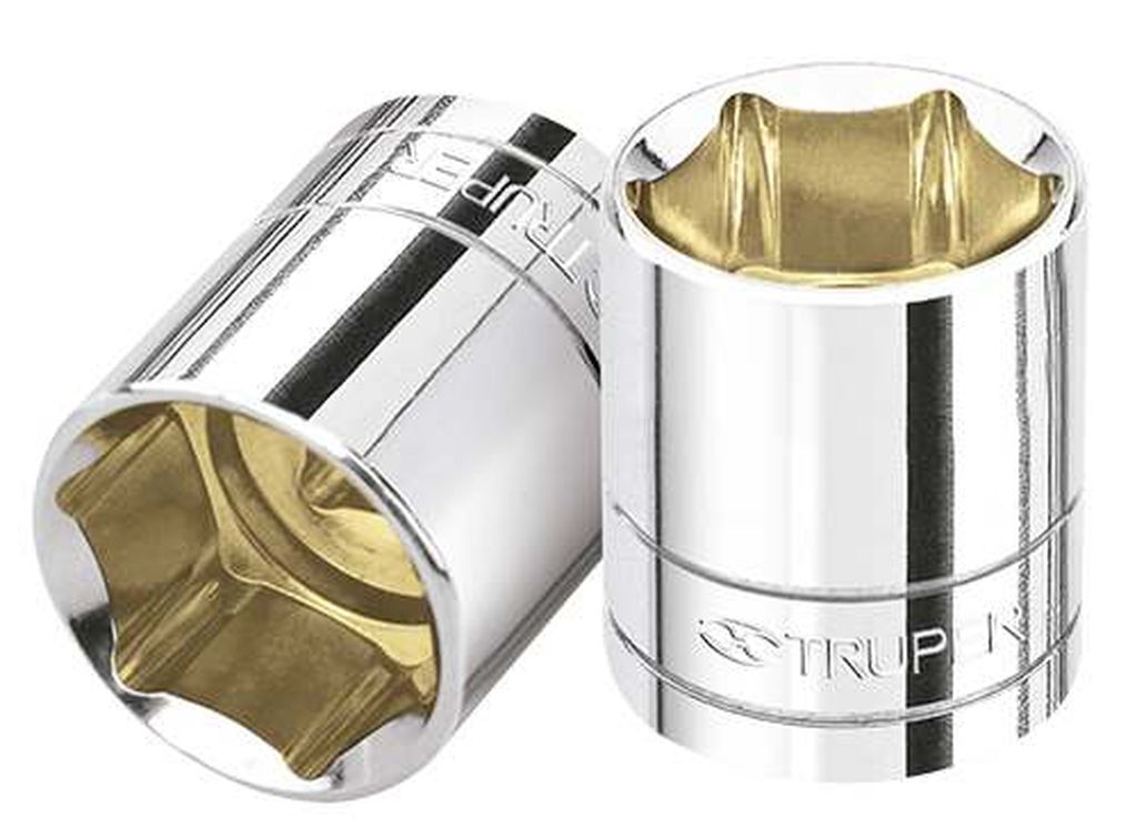 Dado de 24 mm, 6 puntas, cuadro 1/2', Truper D-1224-M, 13274