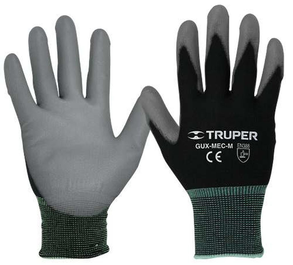 Guantes de nylon recubiertos de poliuretano, CH, Truper GU-111, 13290