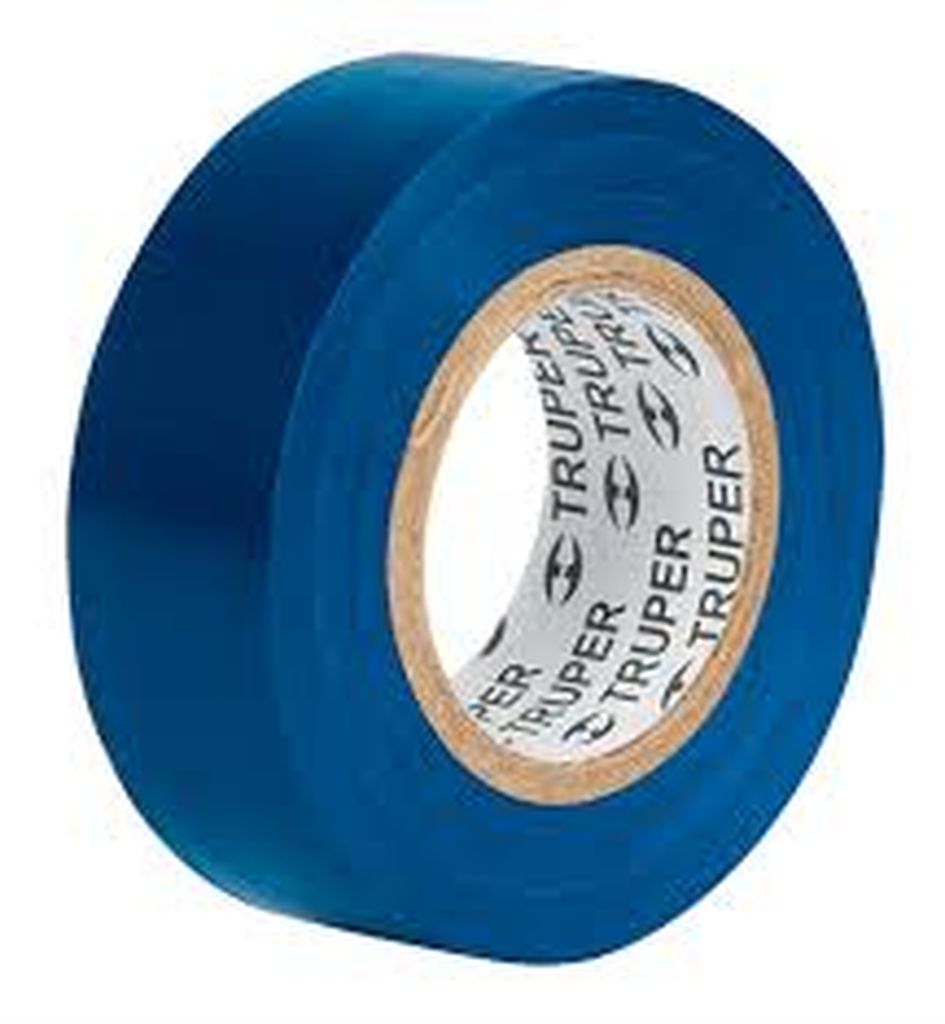 [13514] Cinta de aislar de 9 m x 19 mm, azul, Truper M-22Z, 13514