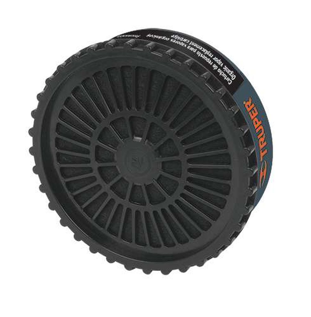 Bolsa con 2 cartuchos de repuesto, vapores orgánicos, Truper CAR-VO, 13735