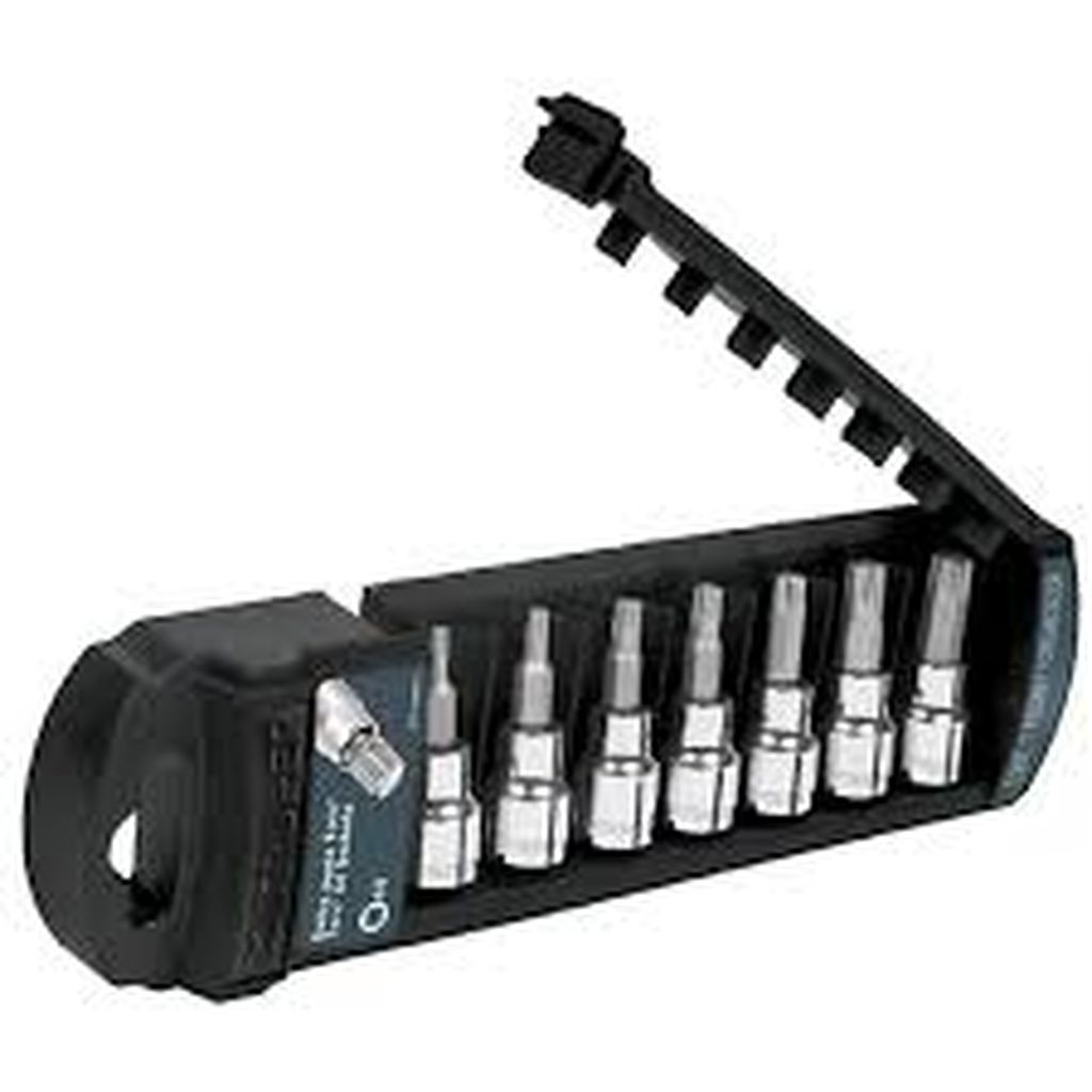 Juego de 7 dados cuadro 3/8' punta torx, Truper JPT-3/8X7T, 14171