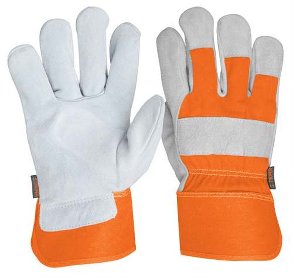 Guantes de carnaza y loneta, unitalla, Truper GU-235, 14245