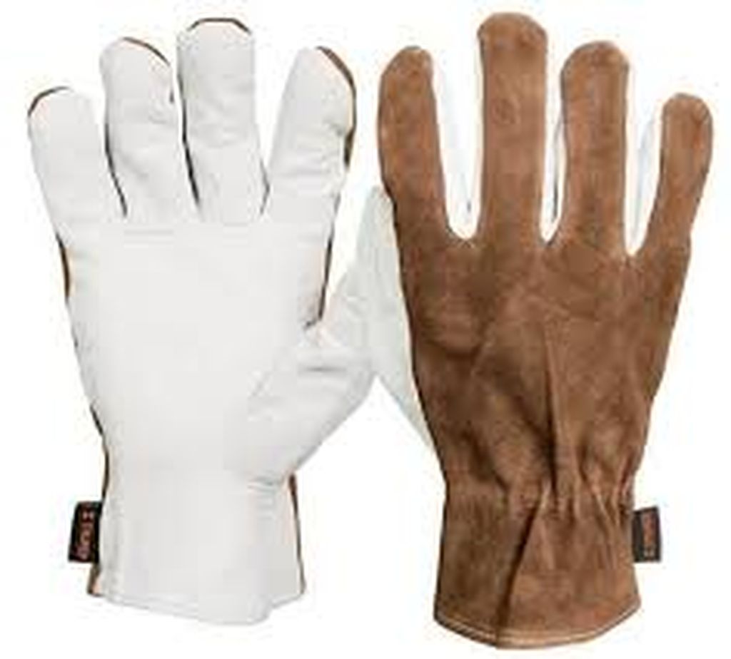 Guantes de piel de cabra con dorso de carnaza, Truper GU-735, 14288