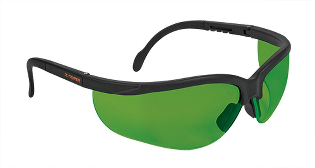 Lentes de seguridad verdes, Truper Vision LEDE-S5, 14305