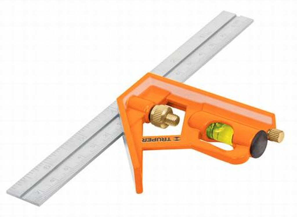 Escuadra 7' de combinación con punzón para marcar, Truper ECT-6, 14369