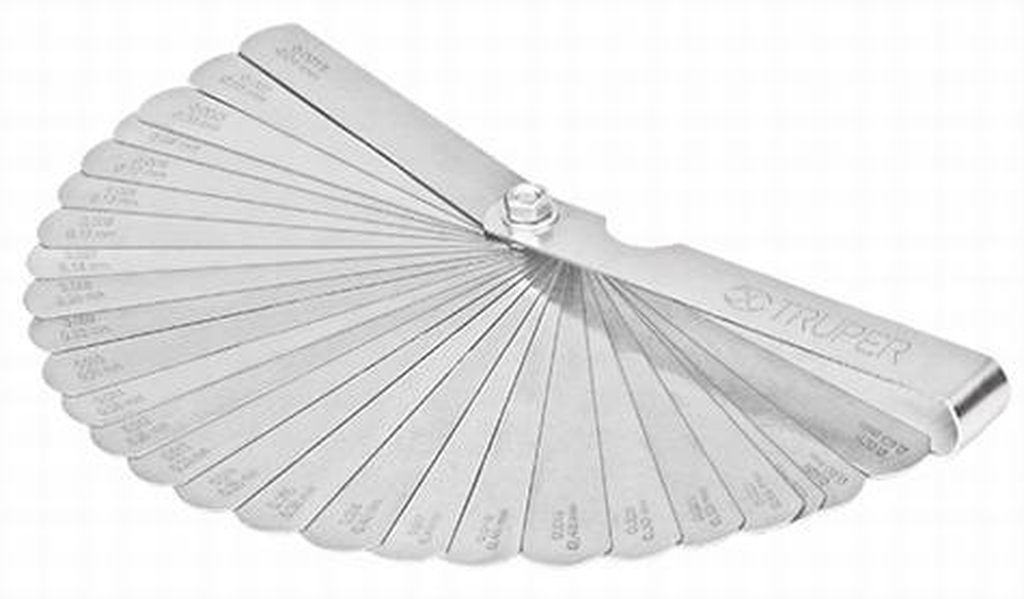 Calibrador de 26 hojas std / mm, Truper CAL-26, 14396