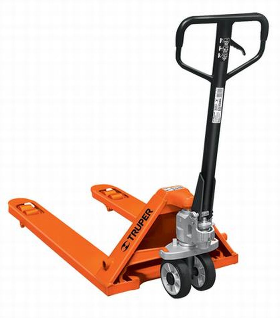 Patín traspaleta 2 ton con ruedas de hule/poliuretano PAT-2HU, 15081