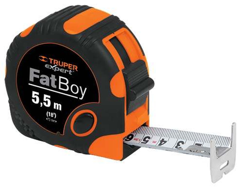 Flexómetro XTRA 5.5 m cinta extra ancha 28 mm, Truper FF-5528, 15385