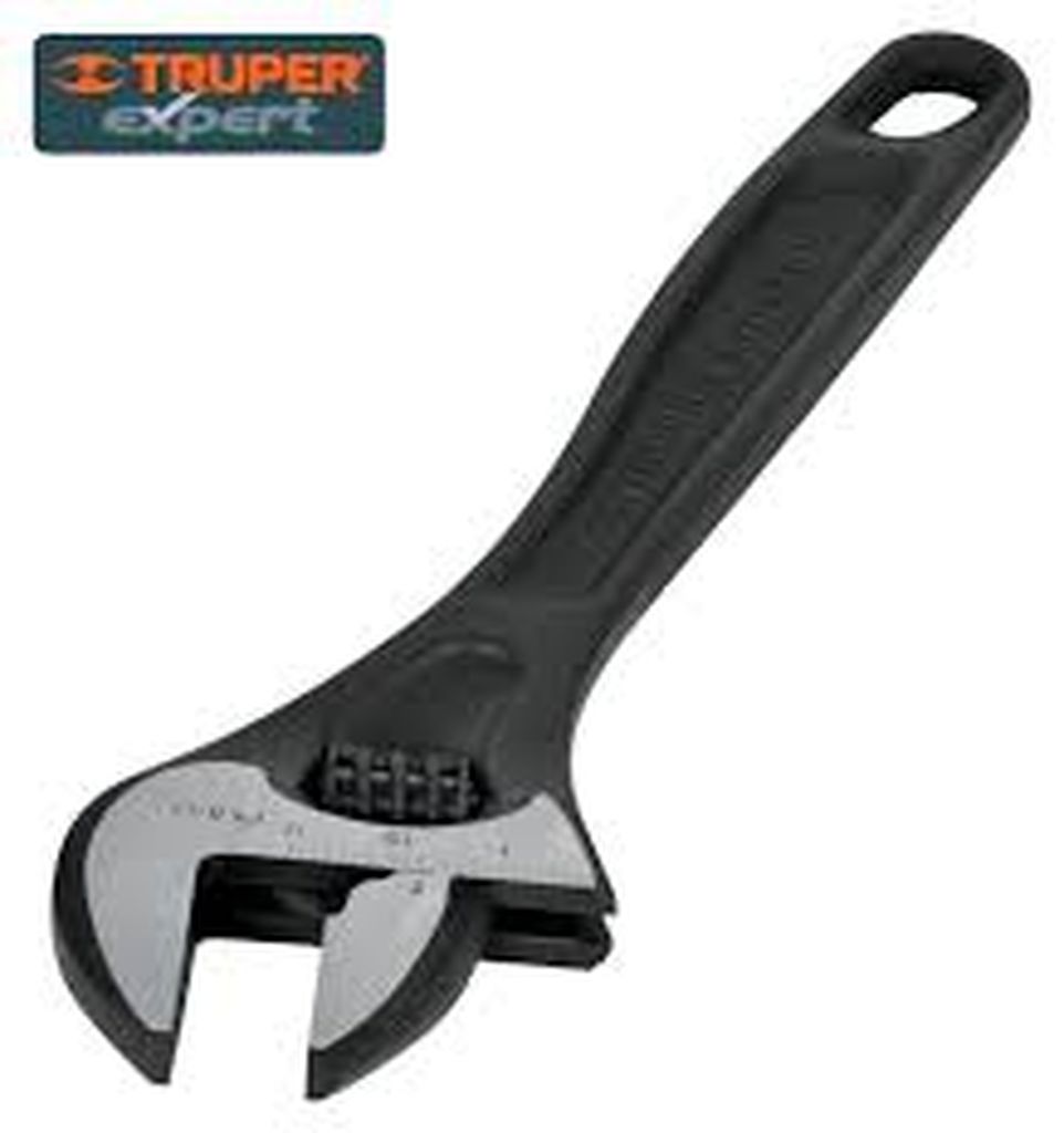 Llave ajustable (perico) 4' profesional pavonada, Expert PET-4, 15497