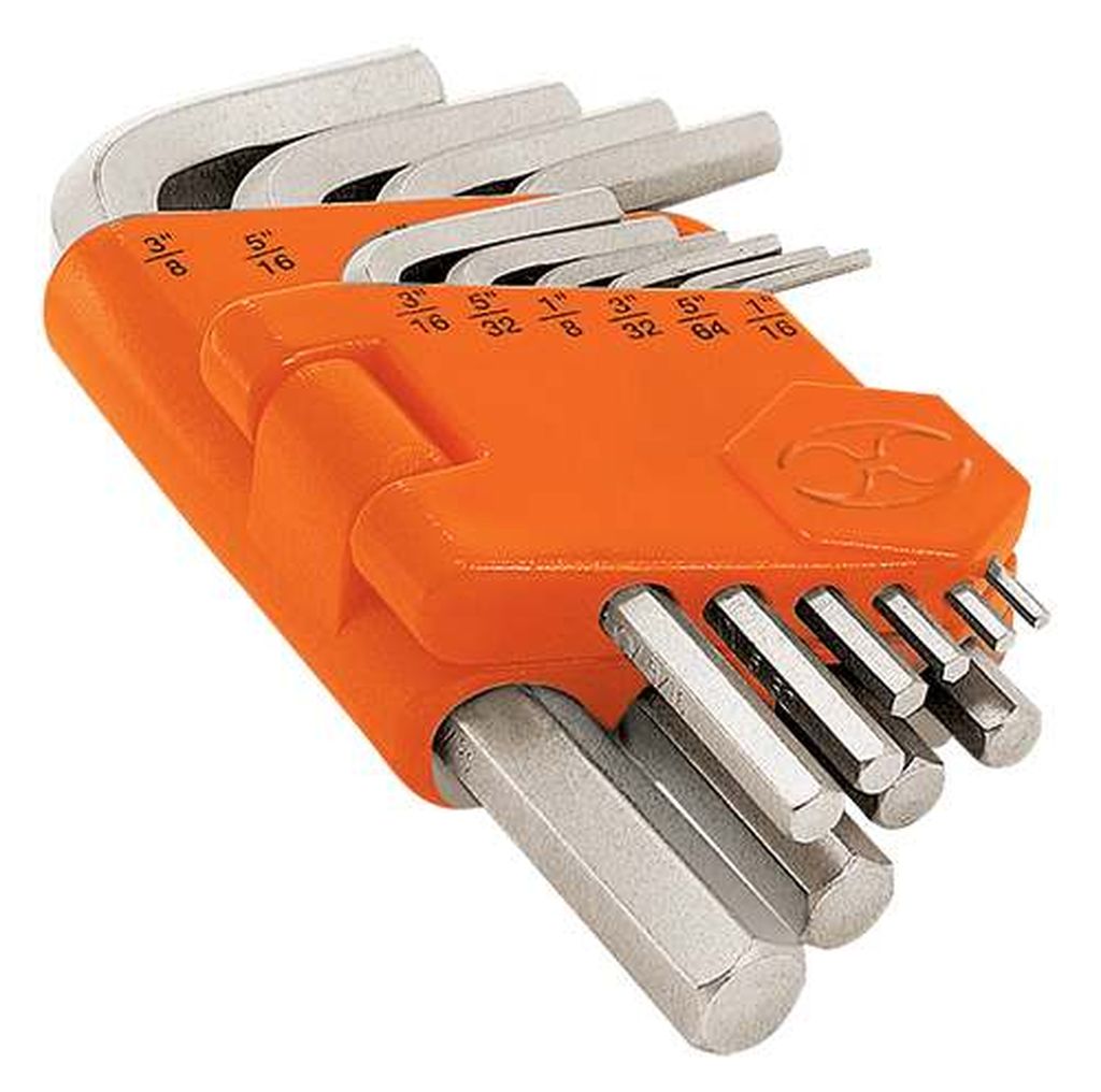 Juego 10 llaves allen std punta hexagonal con organizador ALL-10P, 15539