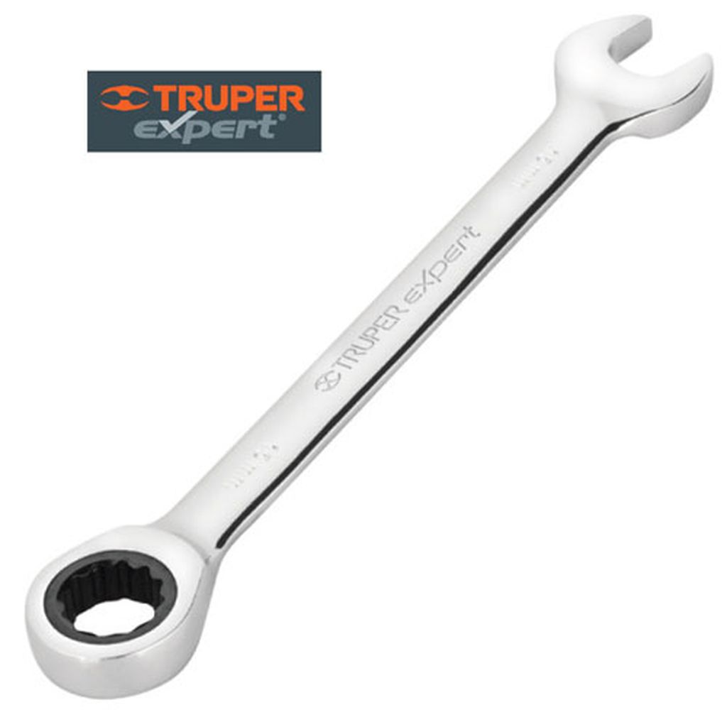 Llave combinada con matraca 8 mm x 136 mm largo, Expert LL-2008MX, 15742