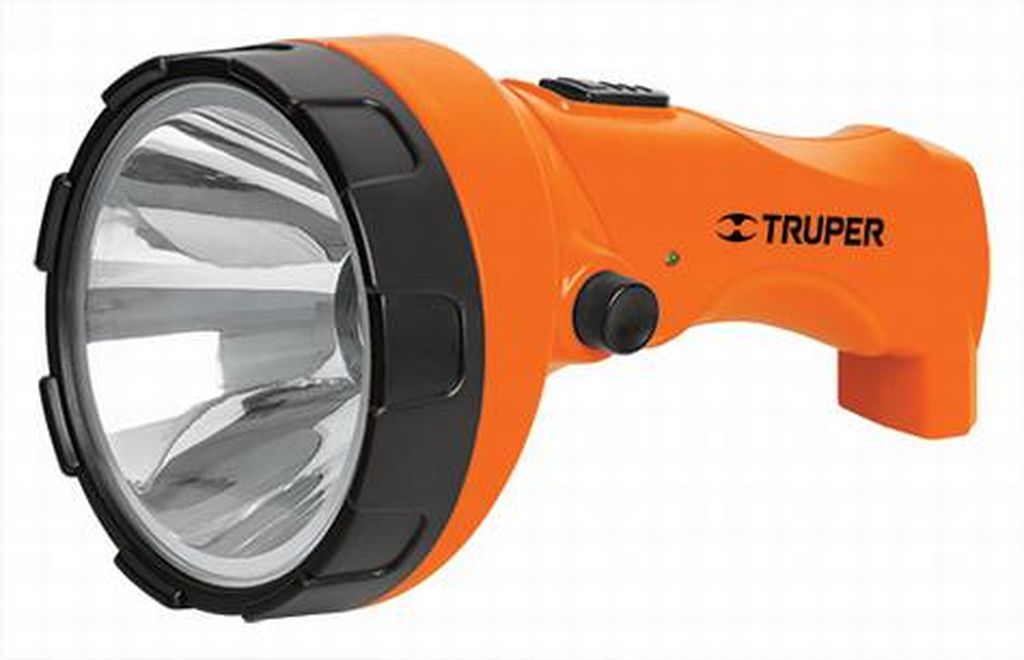 Linterna plástica 1 LED 150 lm recargable, Truper LILE-9T, 16005