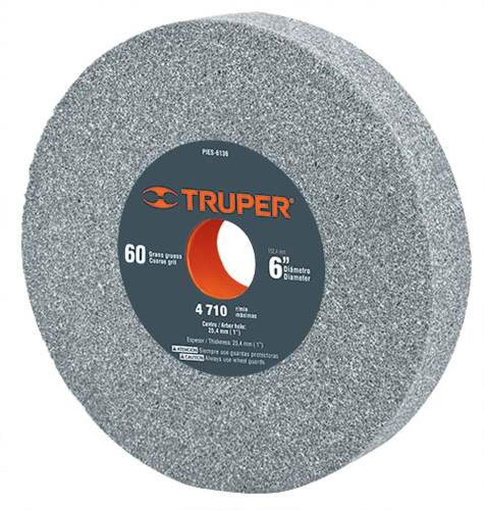 Piedra para esmeril 6 X 1' óxido de aluminio, grano 60 PIES-6160, 16382