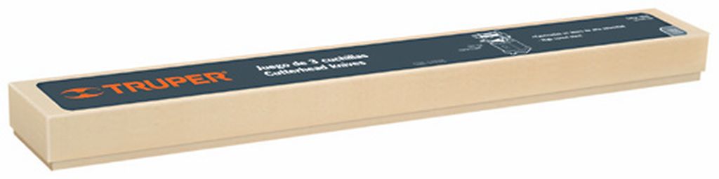 Caja con 3 cuchillas HSS para cepillo de piso CEP-15X CU-CEP-15X, 16548