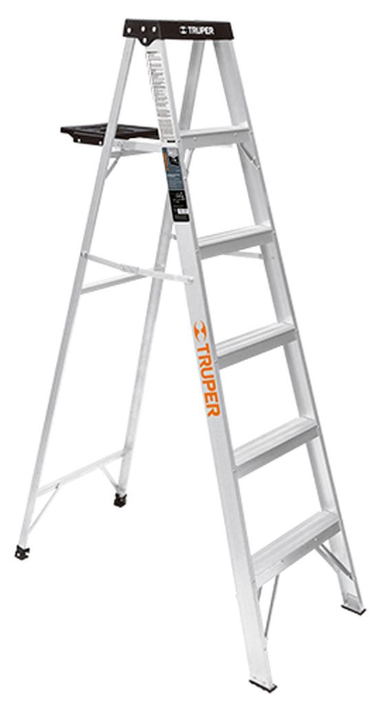 Escalera de tijera tipo III 5 escalones y bandeja, Truper EST-35, 16743
