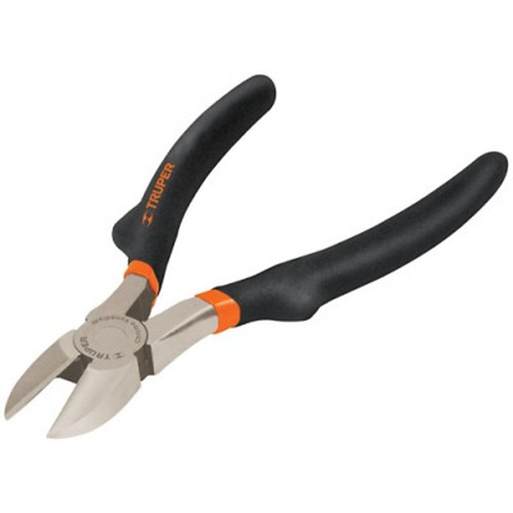 Pinza de corte diagonal 6' mango de PVC, Truper T202-6, 17312