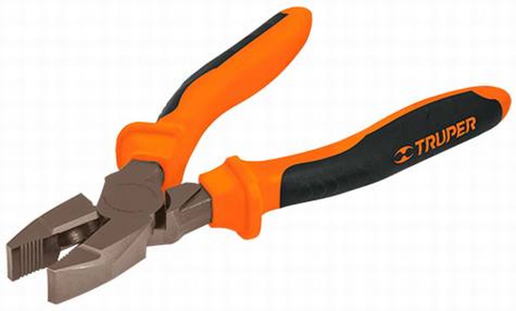 [17330] Pinza para electricista 8' mango Comfort Grip, Truper Expert T201-8X, 17330