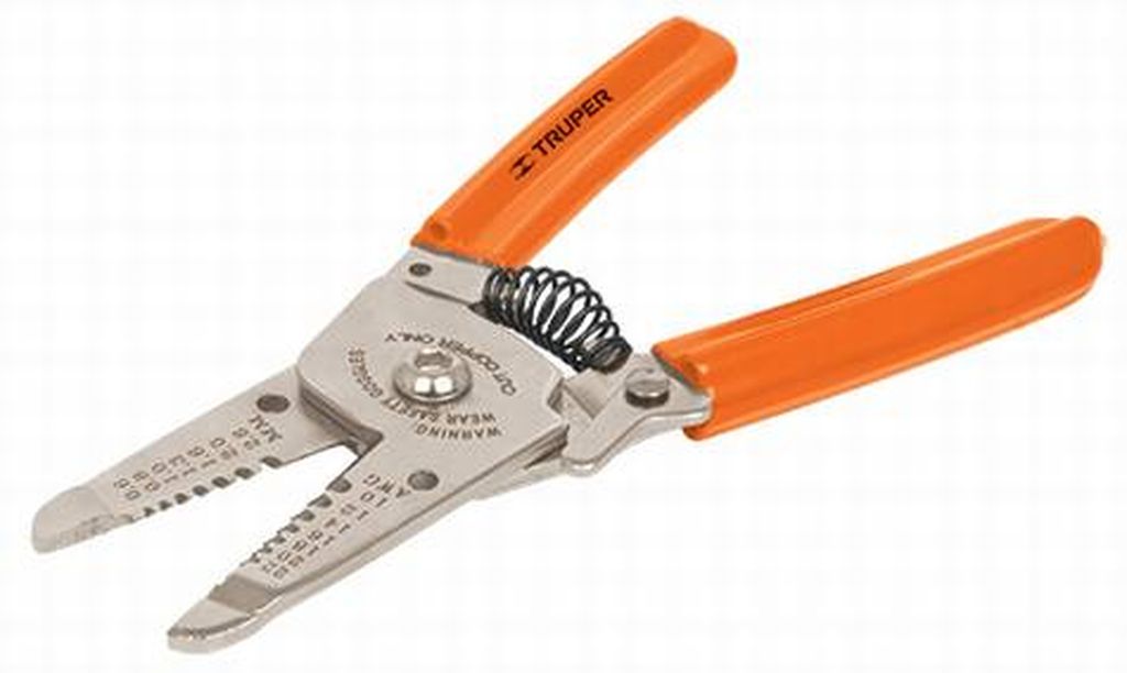 [17356] Pinza 6' pela cables 22 a 10 AWG, Truper PE-CA-6, 17356