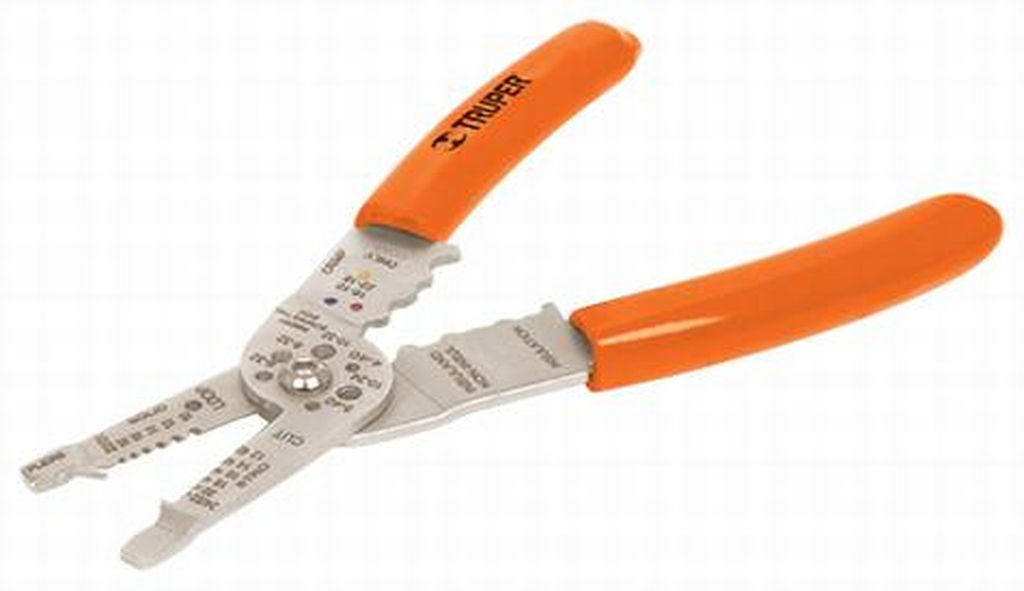 [17357] Pinza 8' pela cables 24 a 12 AWG, Truper PE-CA-8, 17357