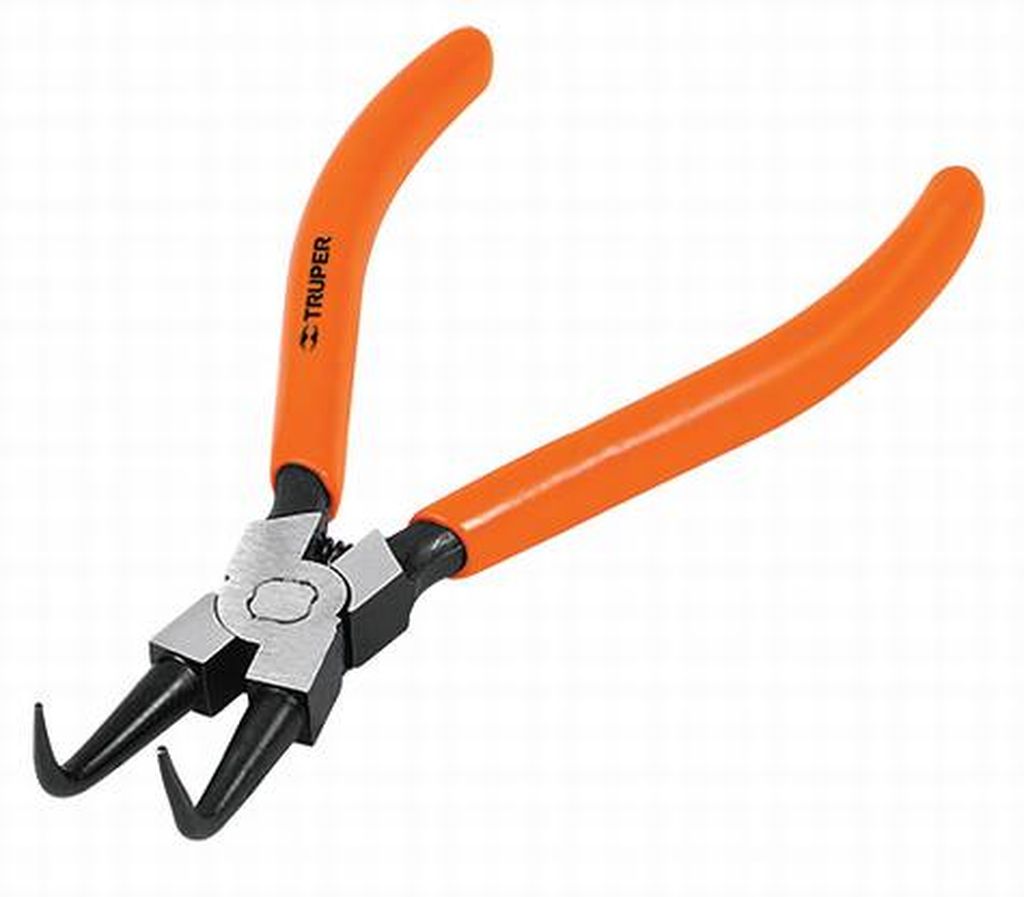 Pinza punta a 90º 6-3/4' para cerrar anillos, mango de PVC PA-367, 17362