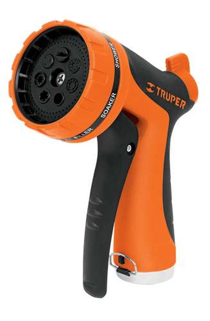 [17479] Pistola para riego de 8 funciones plástica, Truper PR-307, 17479