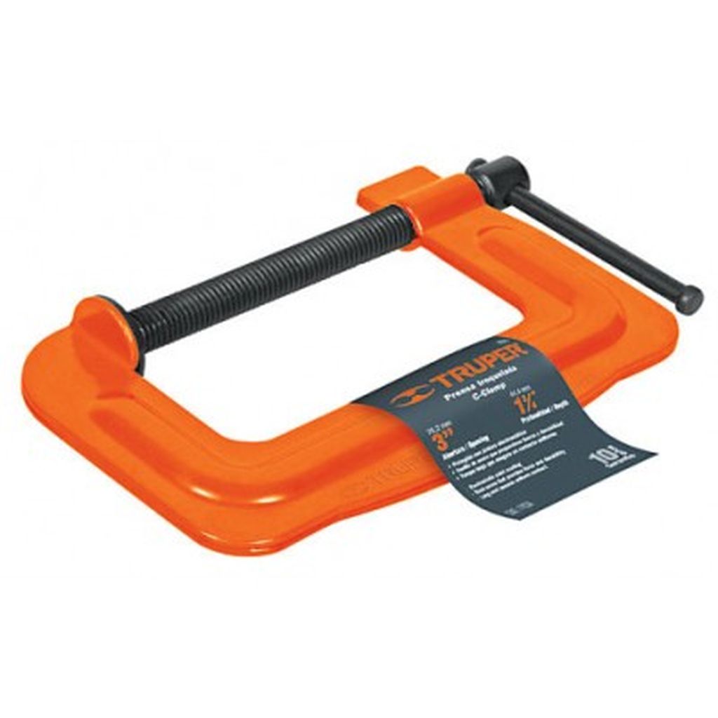 Prensa 2-1/2' troquelada de acero, Truper PTR-2-1/2, 17667