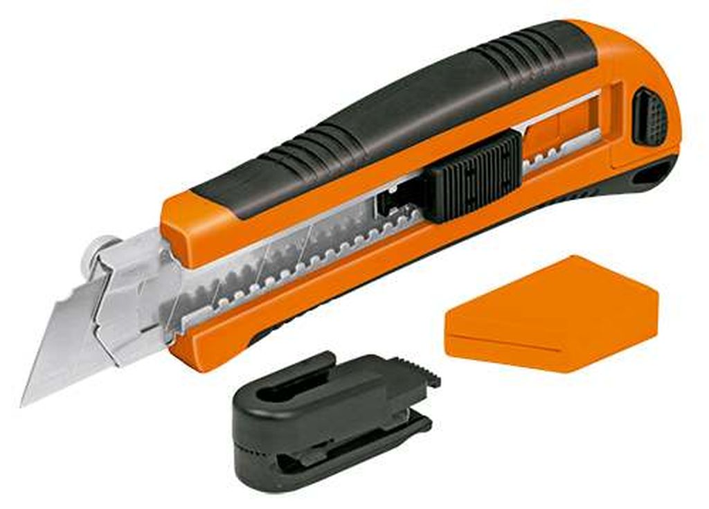 Cutter 25 mm profesional con alma metálica y grip, Truper CUT-7X, 17901