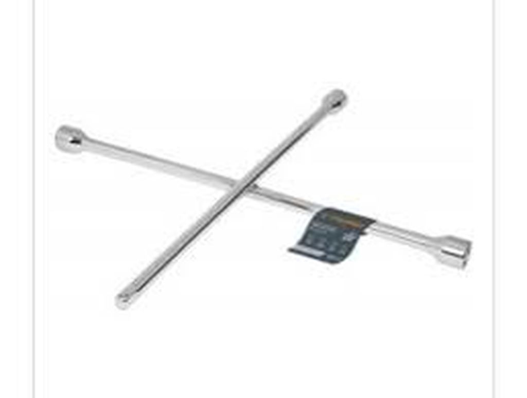 Llave de cruz 20' pulida y cromada con entrada cuadro 1/2' LLCR-20D, 18024