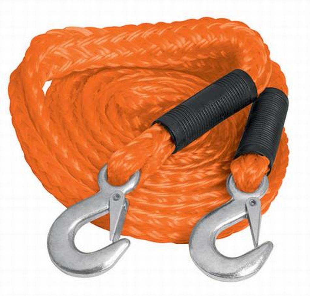Cuerda para remolque con ganchos 7/8' x 4.5 m, Truper CREM-7/8X45, 18346